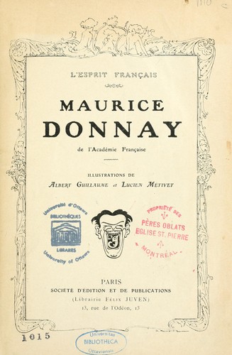 Cover for L'esprit français
