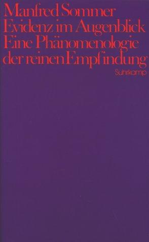 Cover for Evidenz im Augenblick