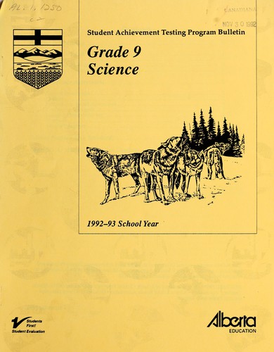 Cover for Student achievement testing program bulletin