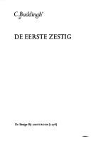 Cover for De eerste zestig