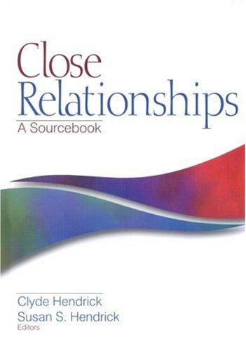 Cover for Close relationships
