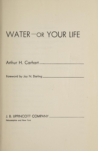 Cover for Water--or your life.