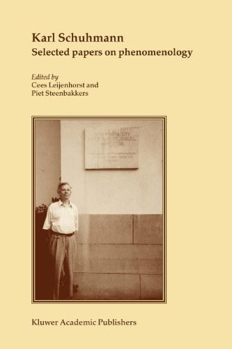 Cover for Karl Schuhmann, Selected papers on phenomenology