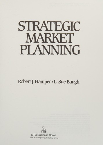 Cover for Strategic market planning