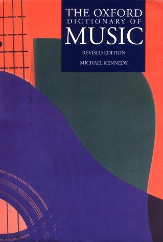 Cover for The Oxford dictionary of music
