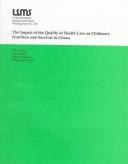 Cover for The Impact of the quality of health care on children's nutrition and survival in Ghana
