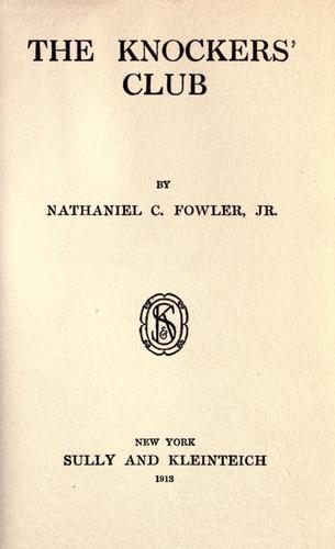 Cover for The knockers club