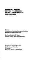 Cover for Emergency Medical Services for Children