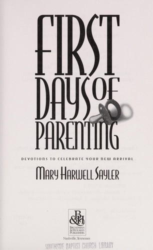 Cover for First days of parenting