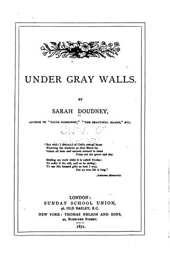 Cover for Under Gray Walls