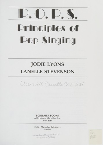 Cover for P. O. P. S.