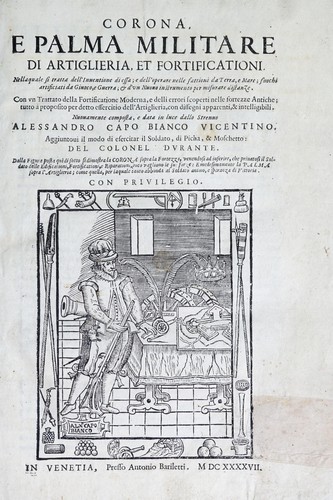 Cover for Corona e palma militare di artiglieria et fortificationi