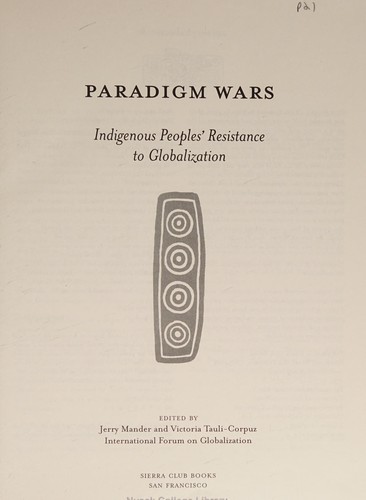 Cover for Paradigm wars