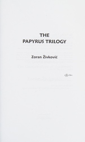 Cover for Papyrus trilogy
