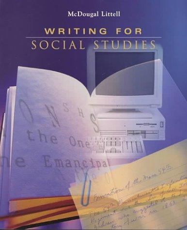 Cover for Writing for Social Studies