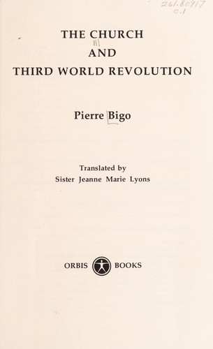 Cover for The church and Third World revolution