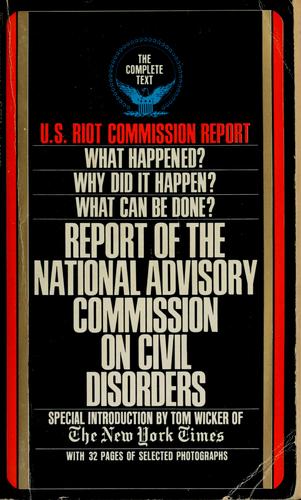 Cover for Report of the National Advisory Commission on Civil Disorders