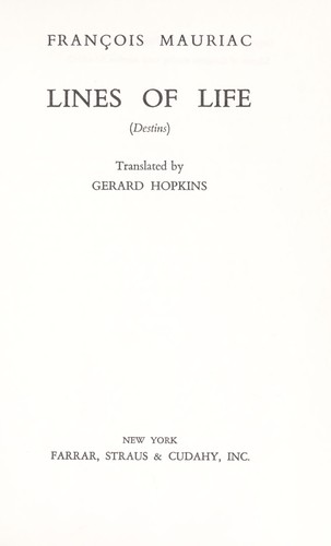 Cover for Lines of life (Destins)