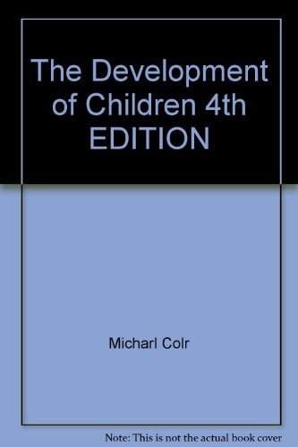 Cover for Children & Their Development