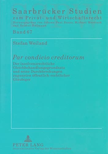 Cover for Par condicio creditorum