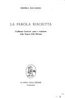 Cover for La parola riscritta