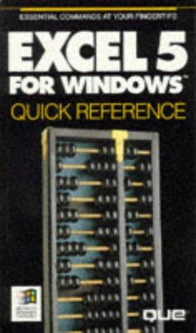 Cover for Excel Version 5 for Windows Quick Reference (Que Quick Reference)