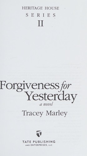 Cover for Forgiveness for yesterday