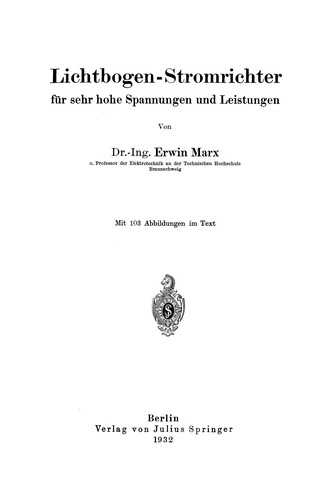 Cover for Lichtbogen-Stromrichter für sehr hohe Spannungen und Leistungen