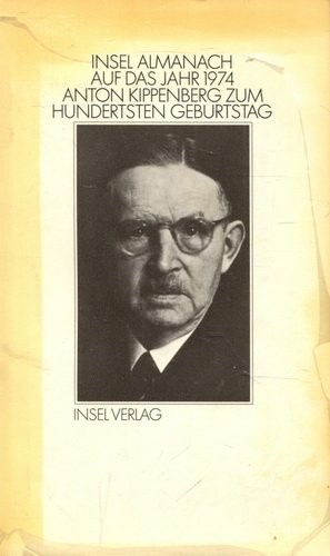 Cover for Anton Kippenberg zum hundertsten Geburtstag