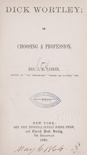 Cover for Dick Wortley