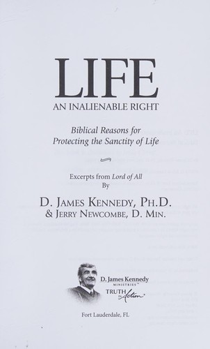 Cover for Life - an Inalienable Right