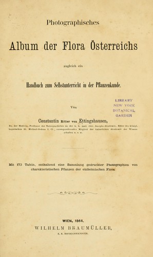 Cover for Alpenflora