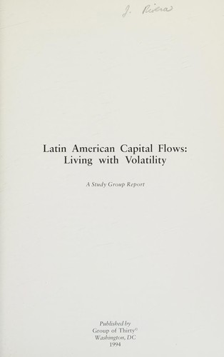 Cover for Latin American capital flows