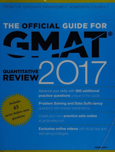 Cover for The official guide for GMAT® quantitative review 2017