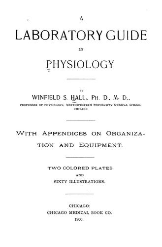 Cover for A laboratory guide in physiology