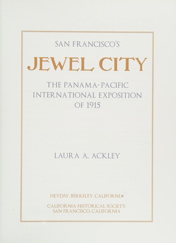 Cover for San Francisco's Jewel City