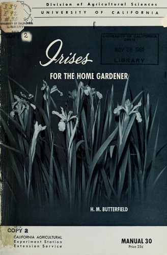 Cover for Irises for the home gardener