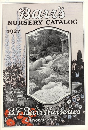 Cover for Barr's nursery catalog