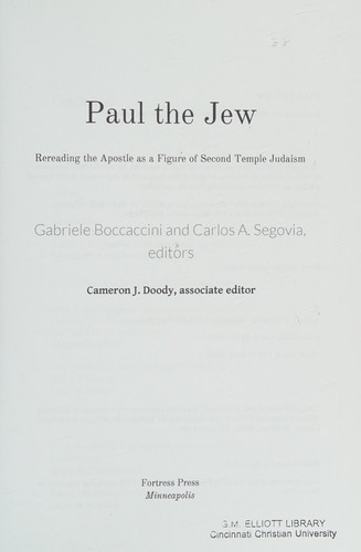 Cover for Paul the Jew