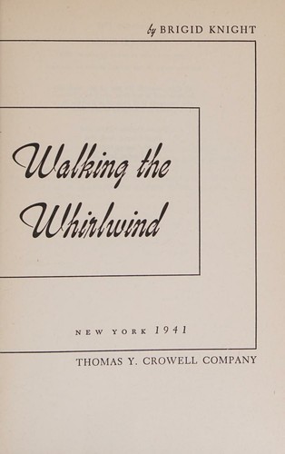 Cover for Walking the Whirlwind