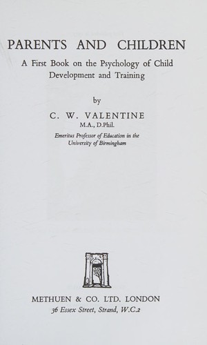 Cover for Parents and Children