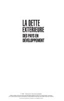 Cover for La dette extérieure des pays en développement