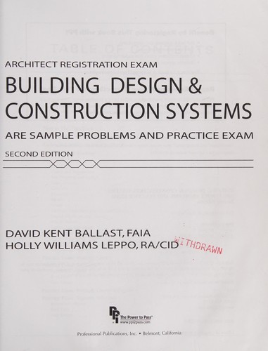 Cover for Building design & construction systems