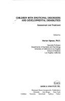 Cover for Children with emotional disorders and developmental disabilities
