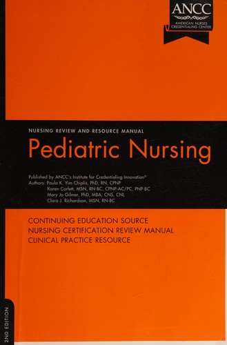 Cover for Pediatric nursing review and resource manual