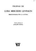 Cover for Páginas de Luisa Mercedes Levinson