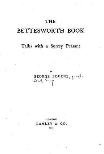 Cover for The Bettesworth book
