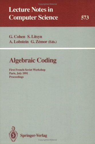 Cover for Algebraic coding