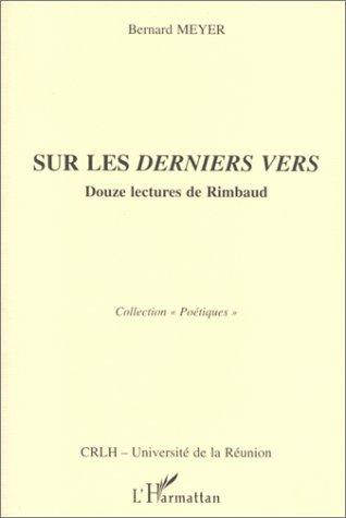 Cover for Sur les derniers vers