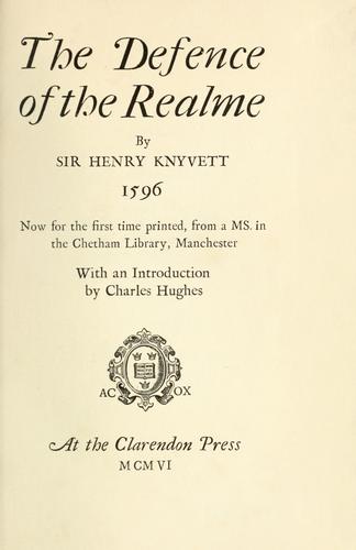 Cover for The defence of the realme